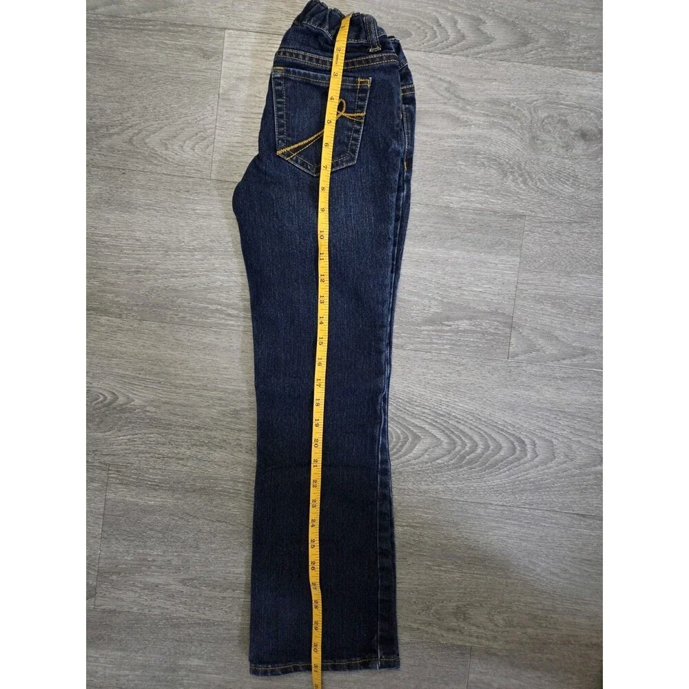 The Children's Place Est. 89 Girls Bootcut Jeans Size 8 Dark Wash Stretch Denim